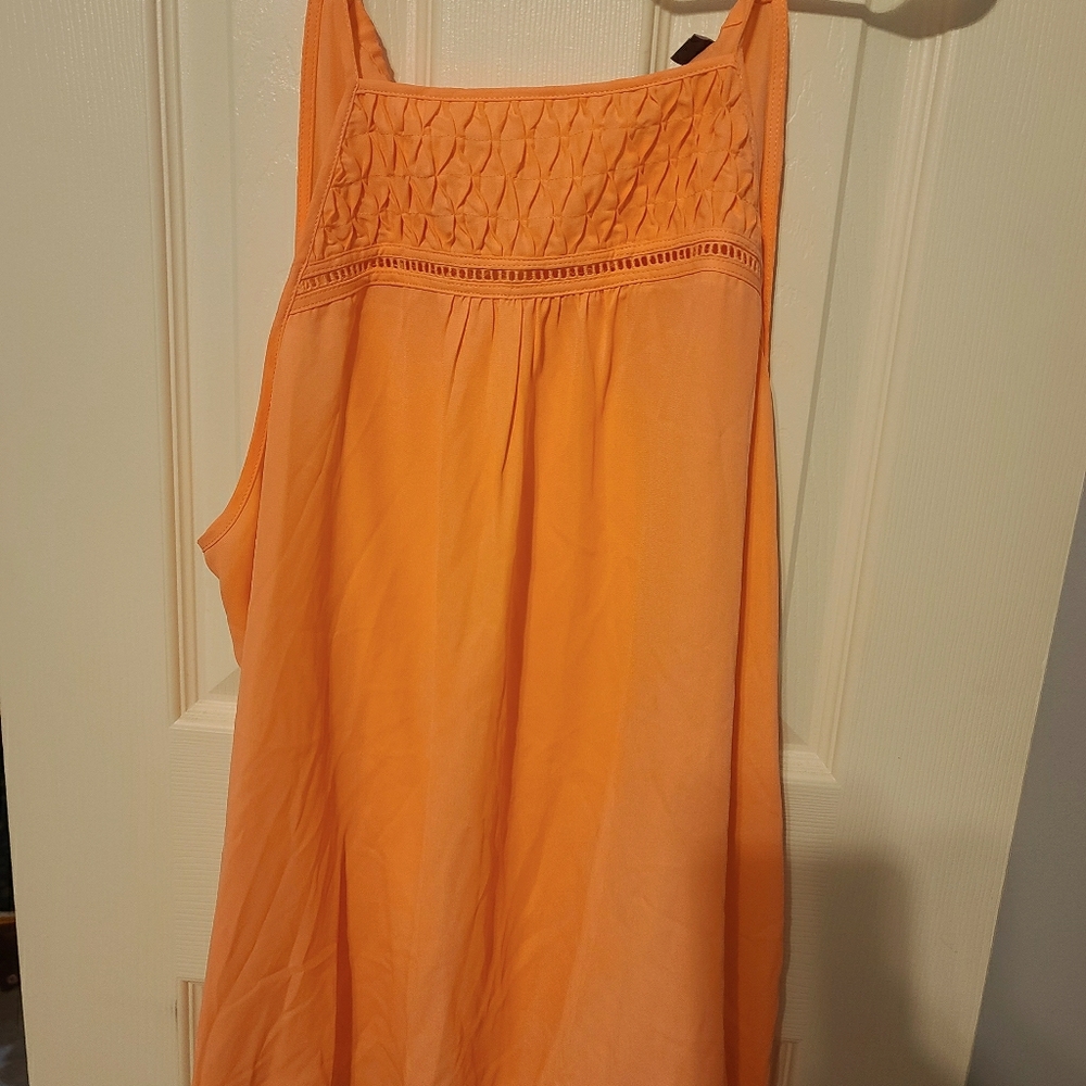 Light and bright peach tank top